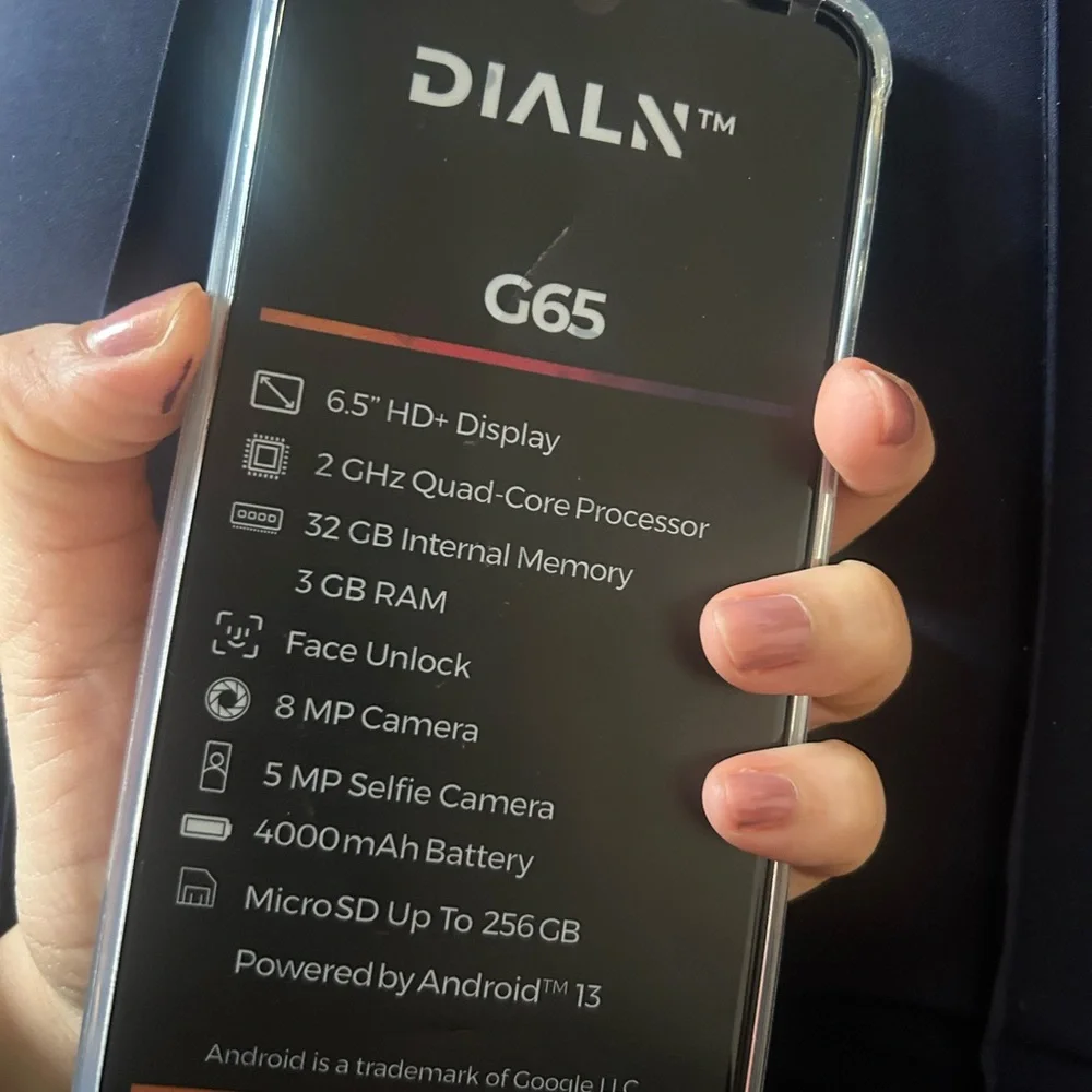 DIALN G65 QUAD C0RE 6.5'' 32GB ANDROID 13 SMARTPHONE